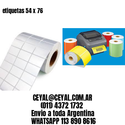 etiquetas 54 x 76