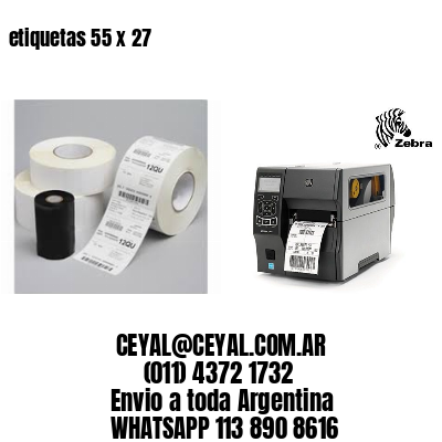 etiquetas 55 x 27
