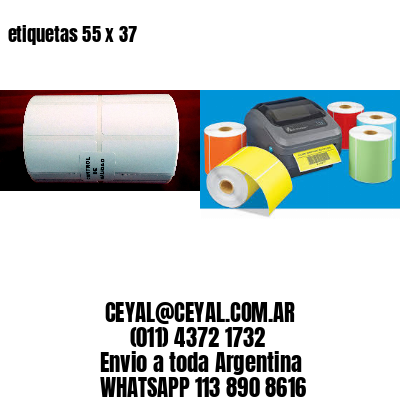 etiquetas 55 x 37
