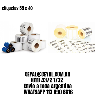 etiquetas 55 x 40