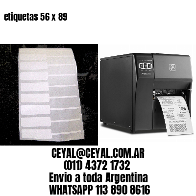etiquetas 56 x 89
