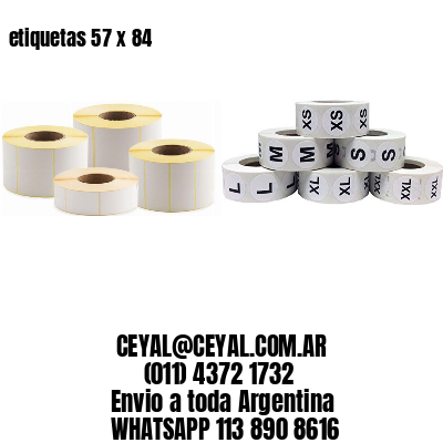 etiquetas 57 x 84