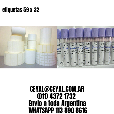 etiquetas 59 x 32