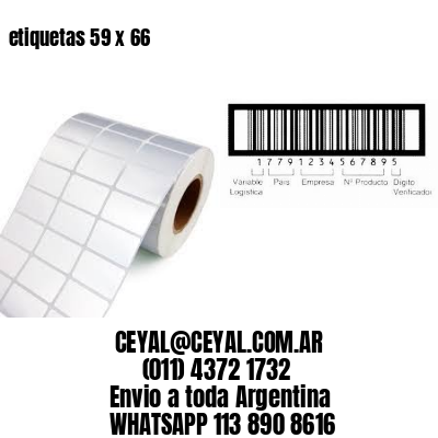 etiquetas 59 x 66