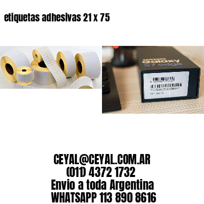 etiquetas adhesivas 21 x 75
