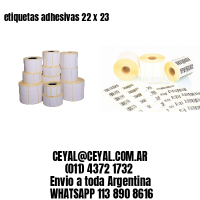etiquetas adhesivas 22 x 23