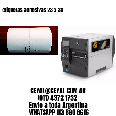 etiquetas adhesivas 23 x 36