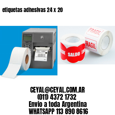 etiquetas adhesivas 24 x 20