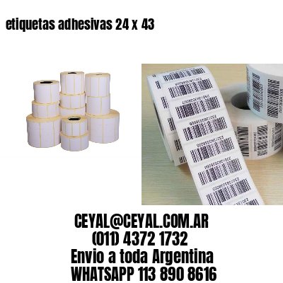 etiquetas adhesivas 24 x 43