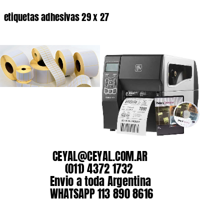 etiquetas adhesivas 29 x 27