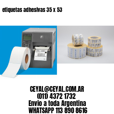 etiquetas adhesivas 35 x 53