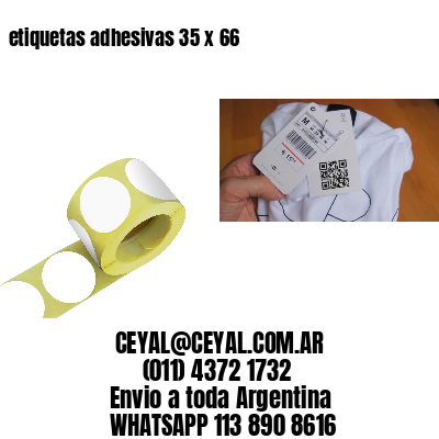 etiquetas adhesivas 35 x 66