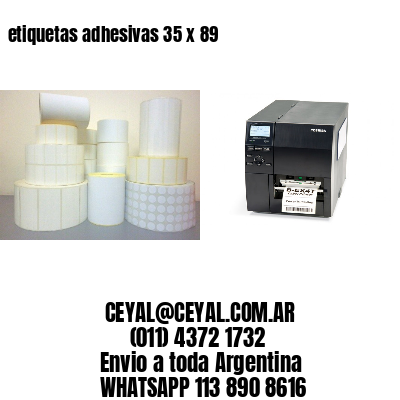 etiquetas adhesivas 35 x 89
