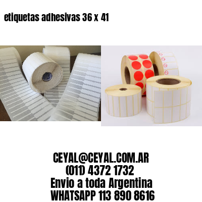 etiquetas adhesivas 36 x 41