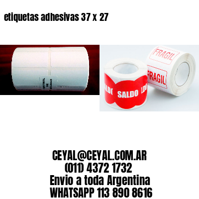 etiquetas adhesivas 37 x 27