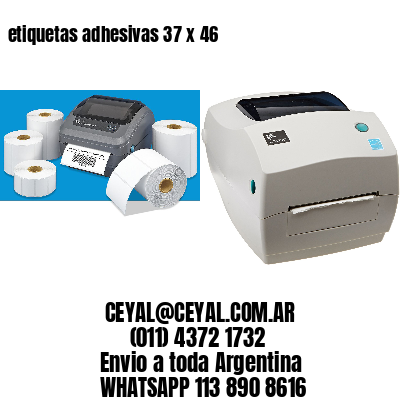 etiquetas adhesivas 37 x 46