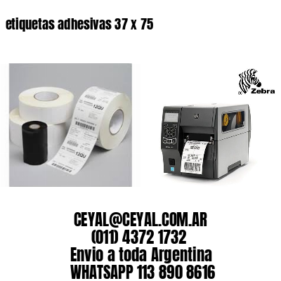 etiquetas adhesivas 37 x 75