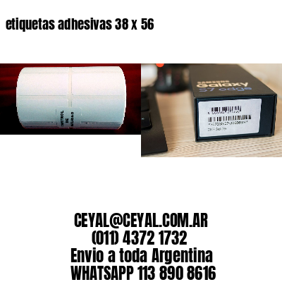 etiquetas adhesivas 38 x 56