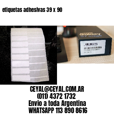 etiquetas adhesivas 39 x 90