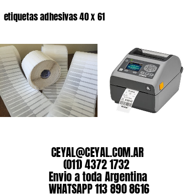 etiquetas adhesivas 40 x 61