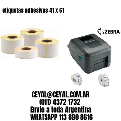 etiquetas adhesivas 41 x 61