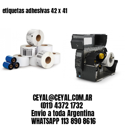 etiquetas adhesivas 42 x 41