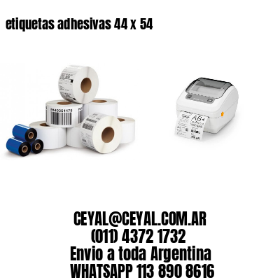 etiquetas adhesivas 44 x 54