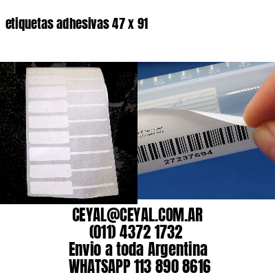 etiquetas adhesivas 47 x 91