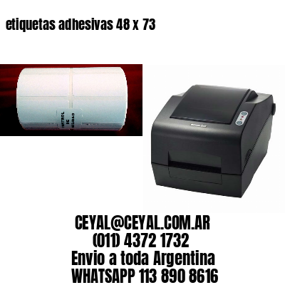 etiquetas adhesivas 48 x 73