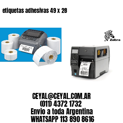 etiquetas adhesivas 49 x 28