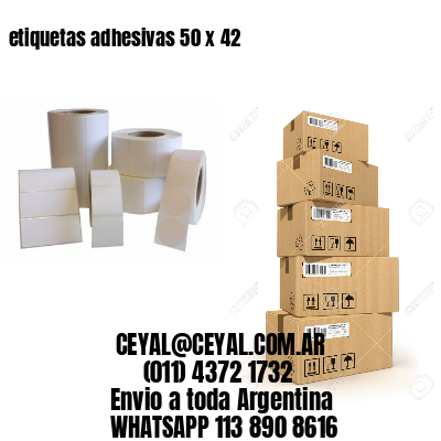 etiquetas adhesivas 50 x 42
