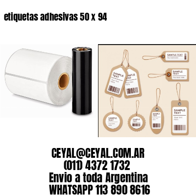etiquetas adhesivas 50 x 94