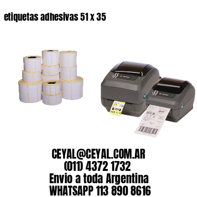 etiquetas adhesivas 51 x 35
