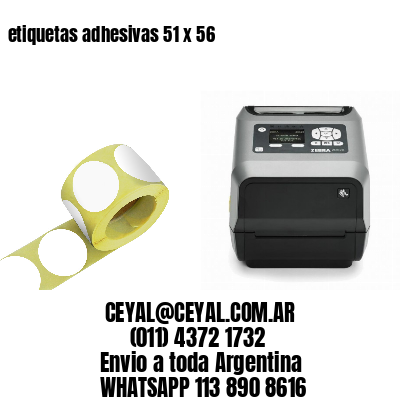 etiquetas adhesivas 51 x 56