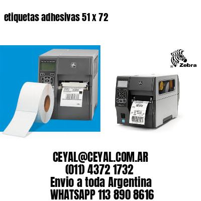 etiquetas adhesivas 51 x 72