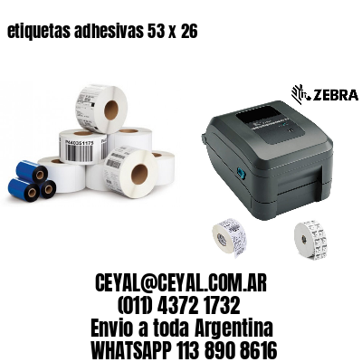 etiquetas adhesivas 53 x 26