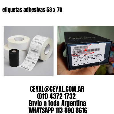 etiquetas adhesivas 53 x 70