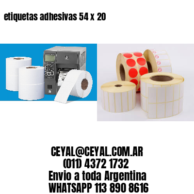 etiquetas adhesivas 54 x 20
