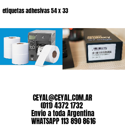 etiquetas adhesivas 54 x 33
