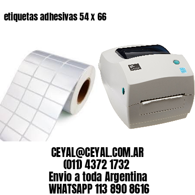 etiquetas adhesivas 54 x 66
