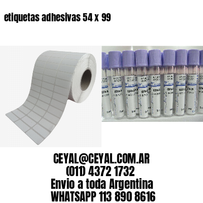 etiquetas adhesivas 54 x 99
