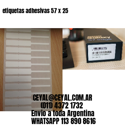 etiquetas adhesivas 57 x 25