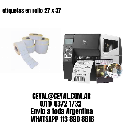 etiquetas en rollo 27 x 37