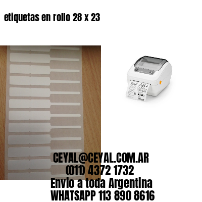 etiquetas en rollo 28 x 23