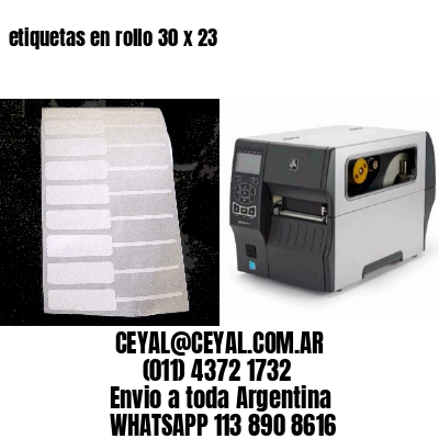etiquetas en rollo 30 x 23