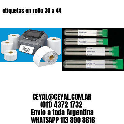 etiquetas en rollo 30 x 44