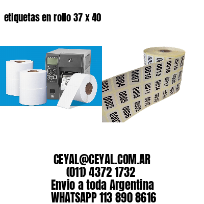 etiquetas en rollo 37 x 40