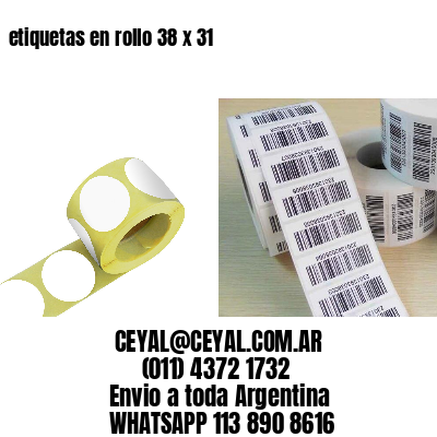 etiquetas en rollo 38 x 31
