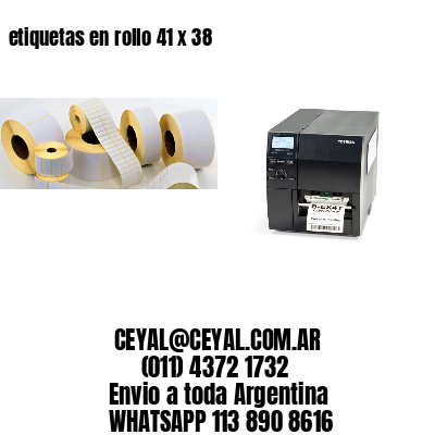 etiquetas en rollo 41 x 38