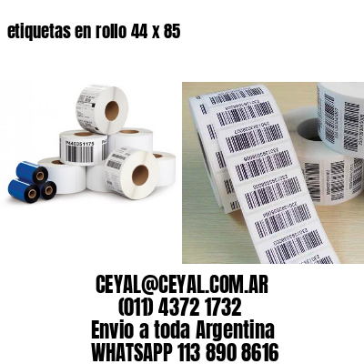 etiquetas en rollo 44 x 85